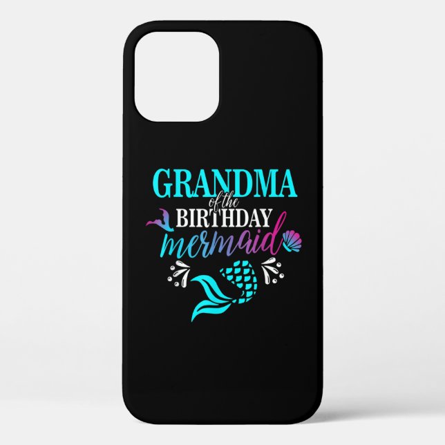 Coques Case-Mate iPhone Grand-mère de The Birthday Mermaid (Verso)