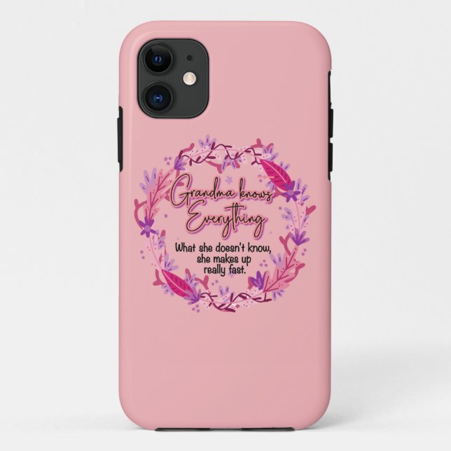 Coques Case-Mate iPhone Grand-mère sait tout (Dos)