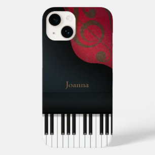 Coque Case-Mate iPhone Grand Piano noir Whimsical Personnalisé
