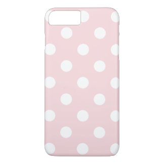 Coque Case-Mate iPhone Grand pois - blanc sur pâle - rose