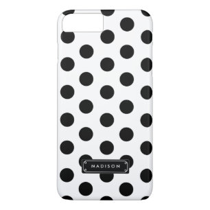 Coque Case-Mate iPhone Grand Pois noir noir personnalisé