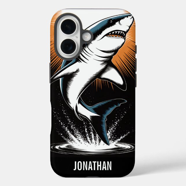 Coques Case-Mate iPhone Grand requin blanc (Verso)