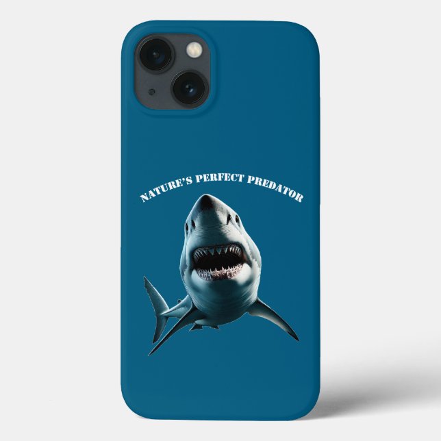 Coques Case-Mate iPhone Grand requin blanc sous l'eau avec URM à bouche ou (Verso)