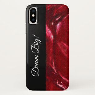 Coque Case-Mate iPhone Grand rêveur ! Modèle rouge et noir de typograph