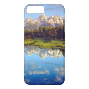 Coque iPhone 7 Plus Grand Tetons se reflétant dans la rivière Snake