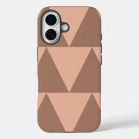 Grand Triangles géométriques Mocha Mousse Dusty ro