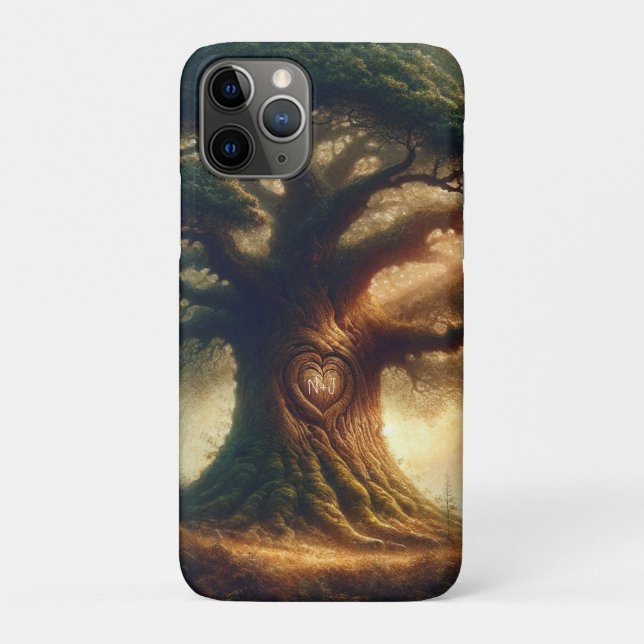 Coques Case-Mate iPhone Grand Vieux Chêne Enchanté Forêt Rustique Mariage (Dos)