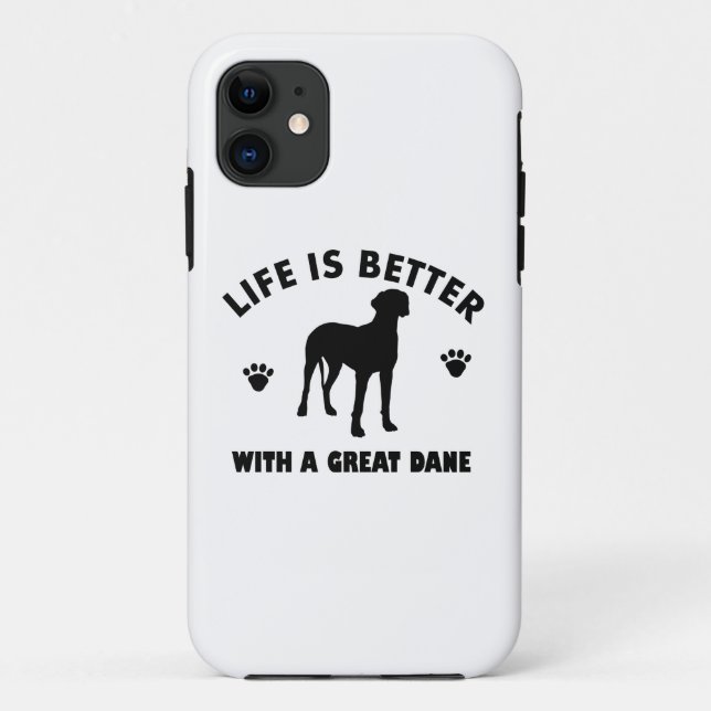 Coques Case-Mate iPhone Grande conception de chien Dane (Dos)