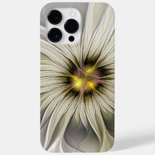 Coque Case-Mate iPhone Grande fleur d'ivoire, art fractal moderne abstrai