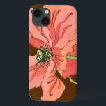 iPhone 13 Coque Grande Fleur rose avec Arrière - plan rouge profon<br><div class="desc">Une grande fleur rose repose sur un arrière - plan rouge profond dans ce tableau de Nancy Slocum. La fleur est vibrante et en pleine floraison. Un cadeau étonnant pour une personne spéciale dans votre vie!</div>