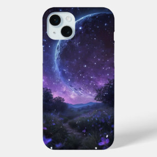 Coque Case-Mate iPhone Grande Lune 🌕 Nuit Étoilée Magique
