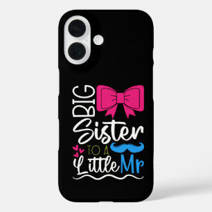 Coque Pour iPhone 16 Grande sœur mignonne pour un petit monsieur pour l