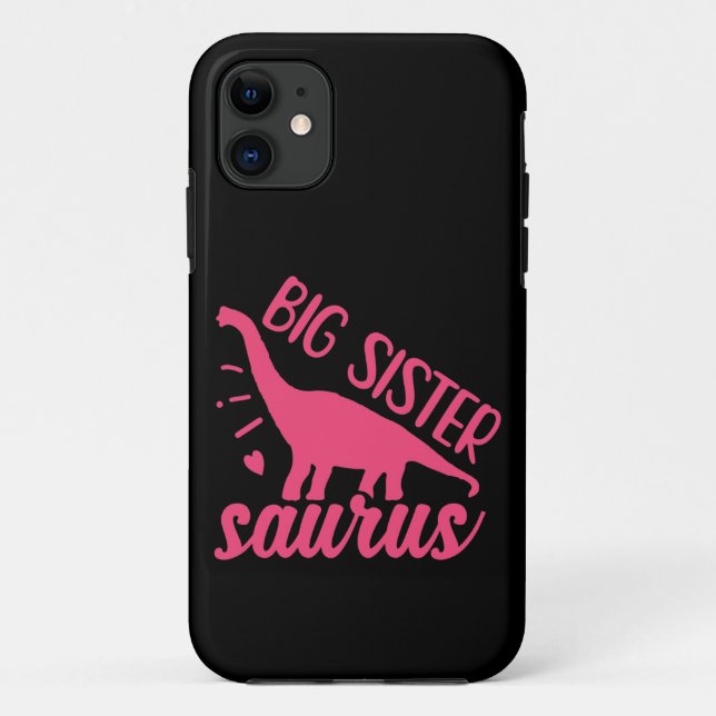 Coques Case-Mate iPhone Grande Sœur Saurus rose (Dos)