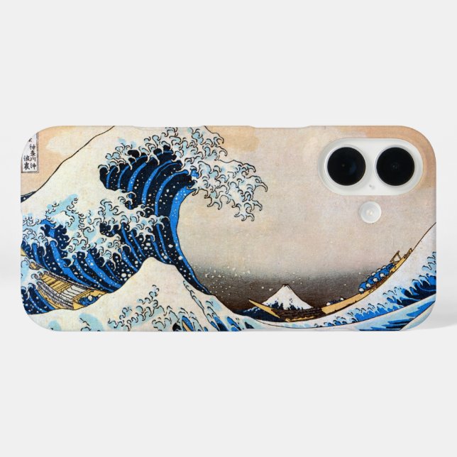 Coques Case-Mate iPhone Grande Vague, Hokusai, Ukiyo-e (Verso (horizontal))