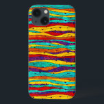 iPhone 13 Coque Grandes Abstraites colorées<br><div class="desc">Bandes abstraites colorées</div>