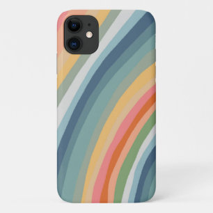 Case-Mate iPhone Case Grandes bandes colorées modernes ondulent les lig