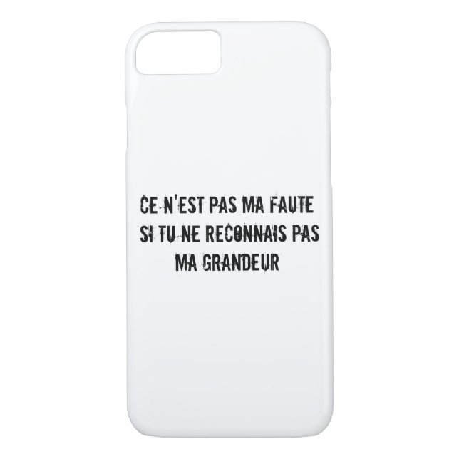 Coques Case-Mate iPhone Grandeur drôle en français (Dos)