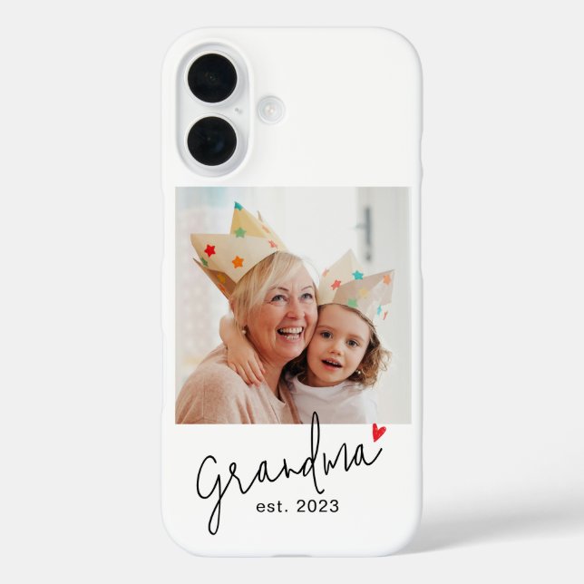 Coques Case-Mate iPhone Grandma Established Script Photo (Verso)