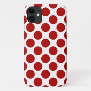 Case-Mate iPhone Case Grands points rétro - rouge et blanc