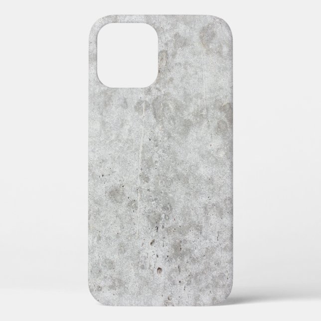 Coques Case-Mate iPhone Grange murale grise en béton (Verso)