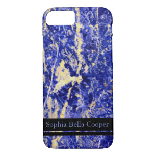 Coque iPhone 8/7 Granit bleu, marbre bleu, pierre bleue