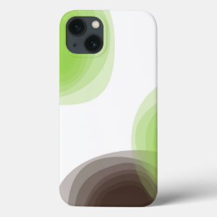 Case-Mate iPhone Case Graphique abstrait vert, moderne, simple, fleuri