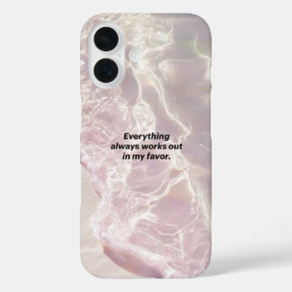 Coque Pour iPhone 16 Graphique d'affirmation de manifestation