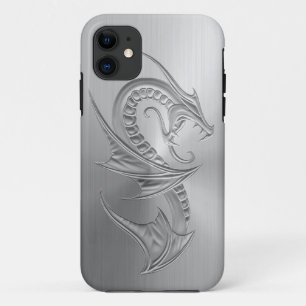 Coque Case-Mate Pour iPhone Graphique de dragon d'effet d'acier inoxydable