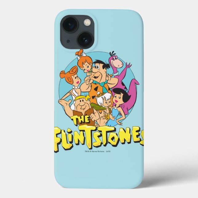 Coques Case-Mate iPhone Graphique de la famille Pierrafeu et Roubles (Verso)