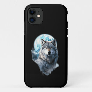 Case-Mate iPhone Case Graphique de la Lune de Loup Hurlement ,Sous la Nu