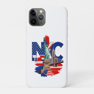 Case-Mate iPhone Case Graphique de la skyline patriotique de NYC New Yor
