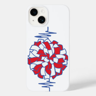 Coque Case-Mate iPhone Graphique de pom-pom de cheer au rythme cardiaque