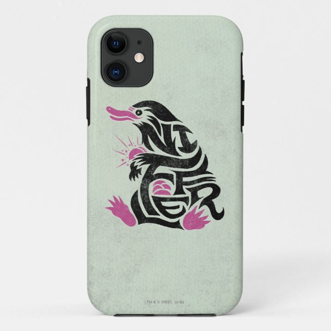Coques Case-Mate iPhone Graphique de typographie NIFFLER™ (Dos)