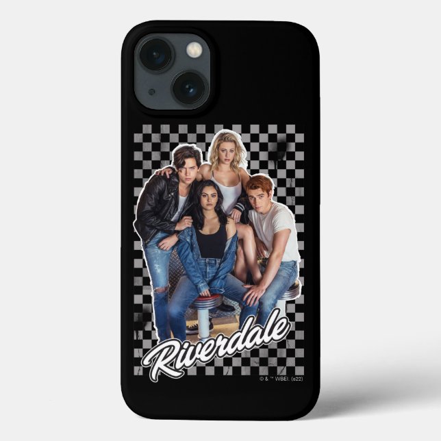 Coques Case-Mate iPhone Graphique du groupe Retro Riverdale (Verso)