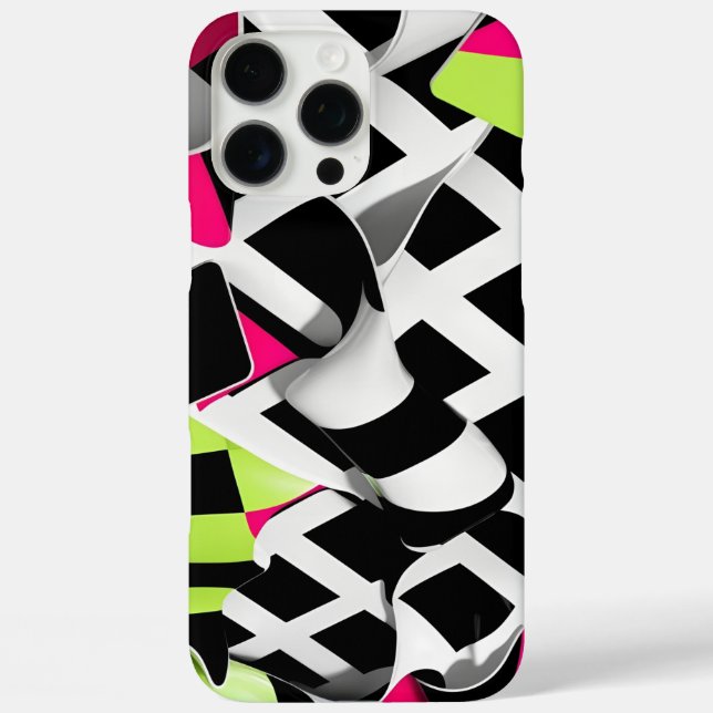 Coques Case-Mate iPhone Graphique en gras de tableau de bord tordu (Verso)