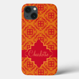 Coque Case-Mate iPhone Graphique marocain rouge orange arabe