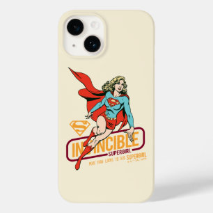 Coque Case-Mate iPhone Graphique rétro-invincible Supergirl