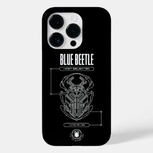 Coque Case-Mate iPhone Graphique technique du scarabée bleu