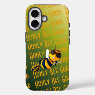 Coque Pour iPhone 16 Graphisme Abeille Grateful Avec Attitude