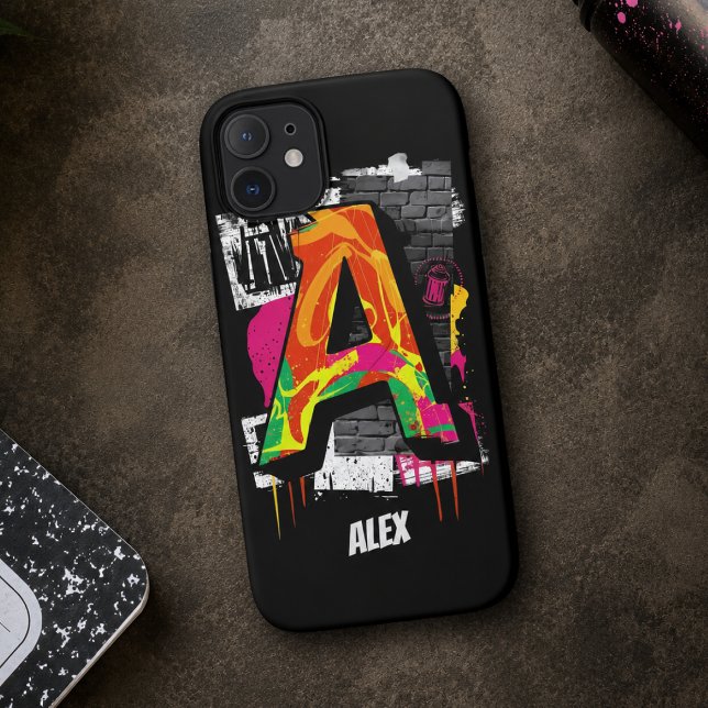 Coques Case-Mate iPhone Graphisme de lettre «A» de style graffiti personna (Créateur téléchargé)