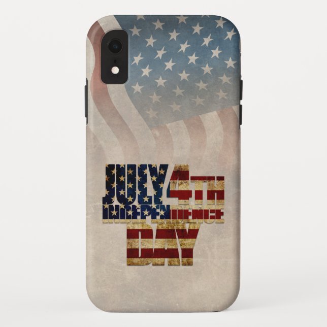 Coques Case-Mate iPhone Graphisme Grunge USA 4 juillet Indépendance (Dos)