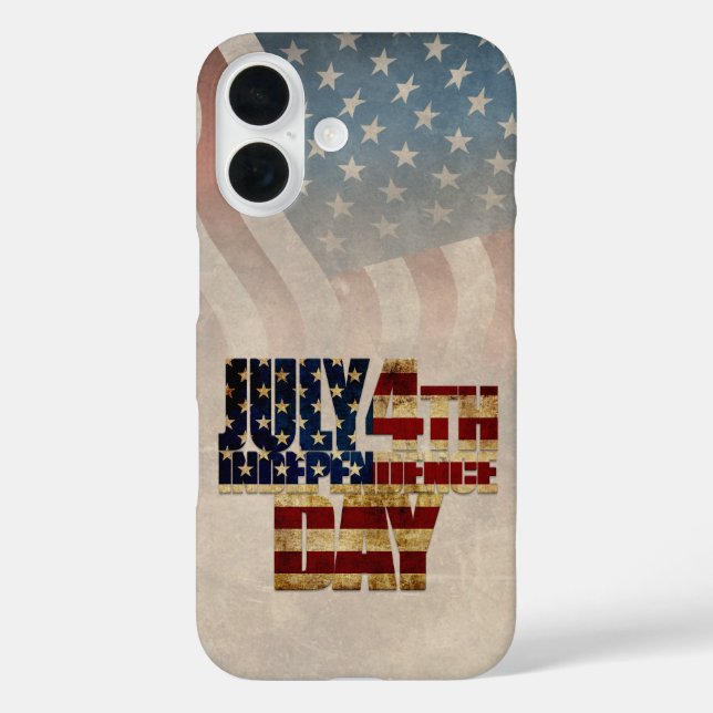 Coques Case-Mate iPhone Graphisme Grunge USA 4 juillet Indépendance (Verso)