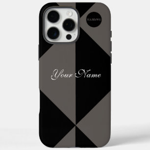 Coque iPhone 16 Pro Max Graphisme Moderne Bicolore dans n'importe quelle c