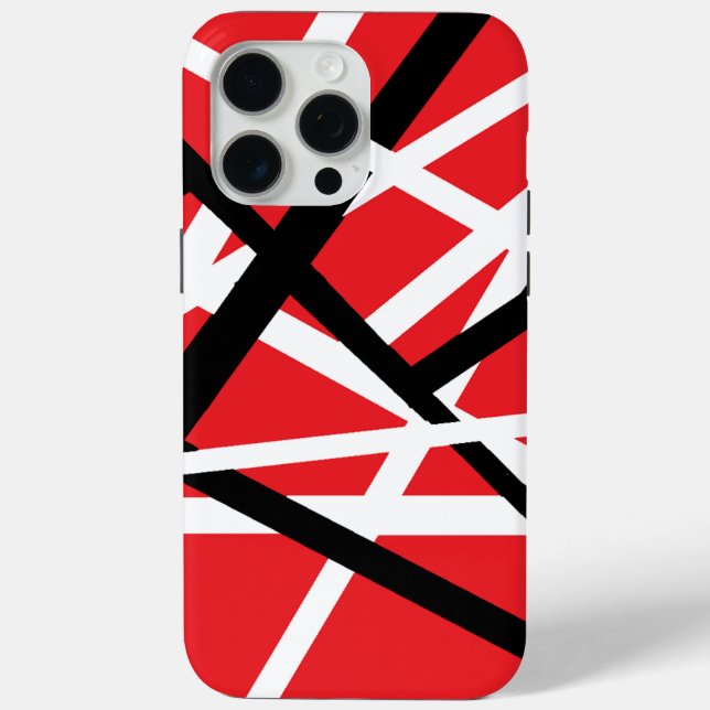 Coques Case-Mate iPhone graphisme rouge, noir et blanc (Verso)