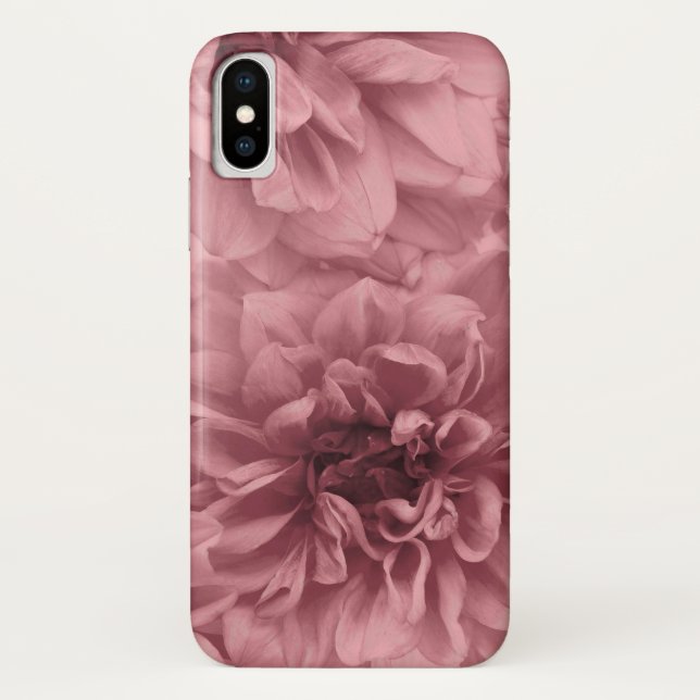 Coques Case-Mate iPhone Grappe florale Mauve Dahlias (Dos)