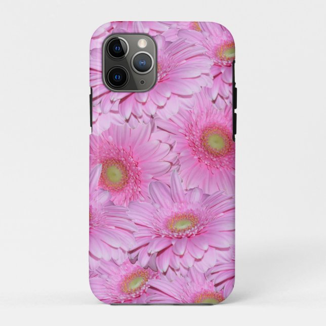 Coques Case-Mate iPhone Grappe rose de fleurs de Gerbera,   (Dos)