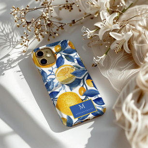 Case-Mate iPhone Case Gras Bleu Italien Positano Citron