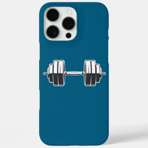 Coque iPhone 16 Pro Max Gras Dumbbell Power - Conception de conditionnemen