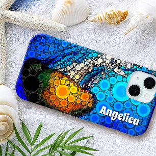 Coque Case-Mate iPhone Gras orange méduse océanique mer life nom personna