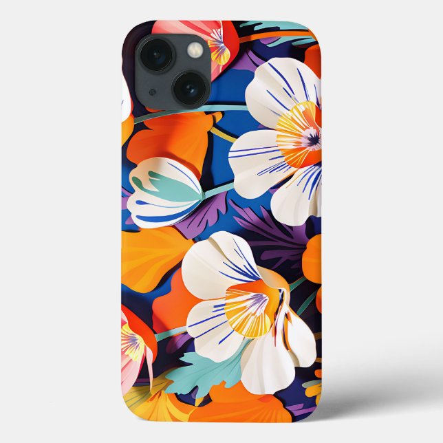 Coques Case-Mate iPhone Gras Pop Art California Poppies (Verso)